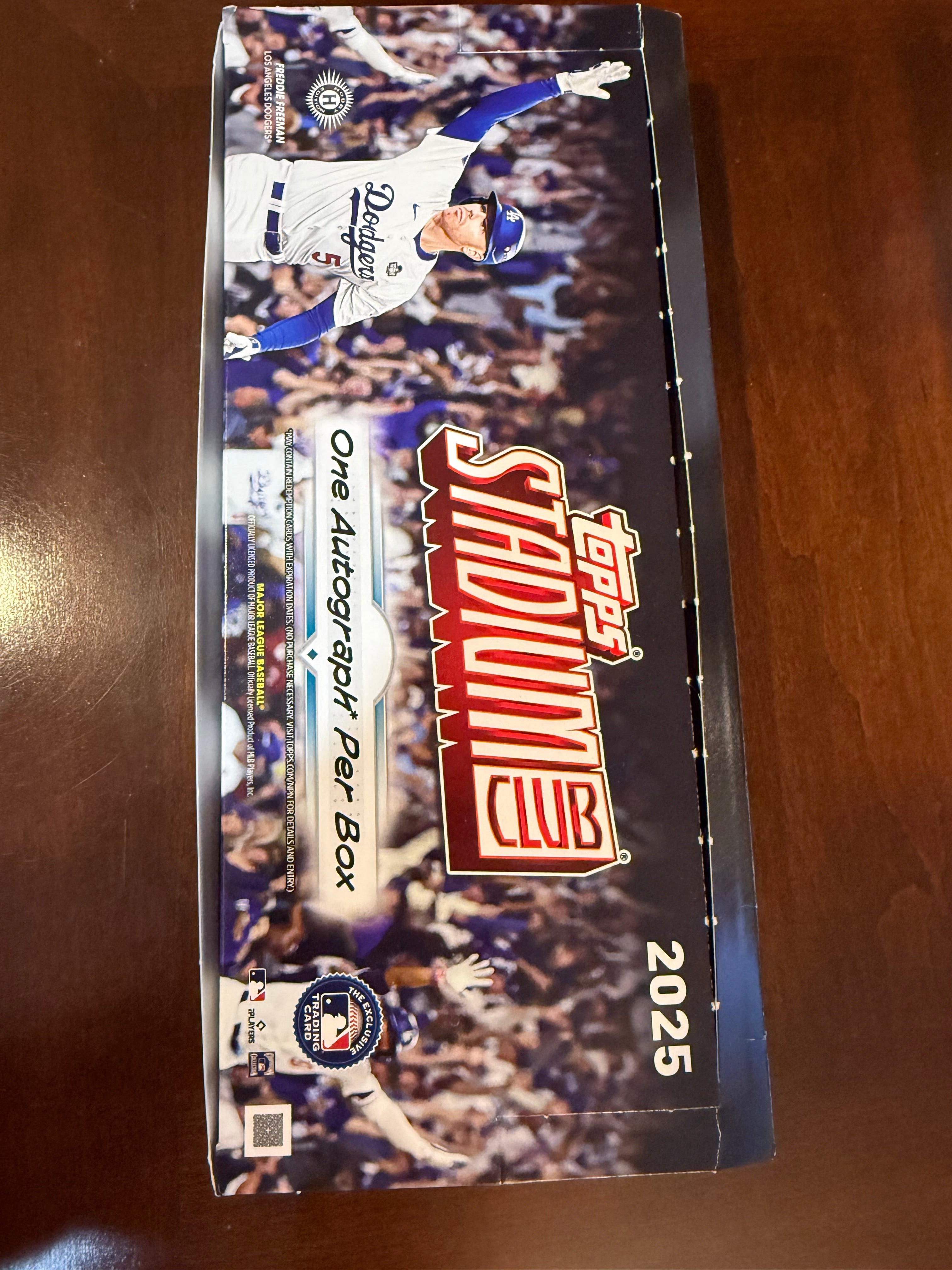 2025 Topps Stadium Club (opened) Hobby Box