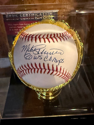 Mike Schmidt signed "80 WS Champs" JSA Authenticated
