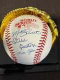 Mike Schmidt, Steve Carlton and Pete Rose signed 1980 WS Baseball JSA Authenticated