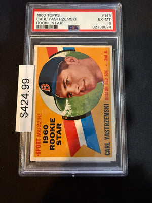 1960 Topps 148 Carl Yastrzemski PSA 6