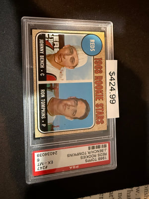 1968 Topps 247 Johnny Bench PSA 6