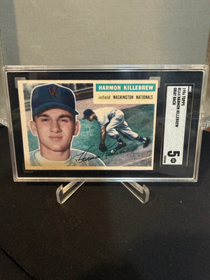 1956 Topps 164 Harmon Killebrew SGC 5 (60) Gray Back