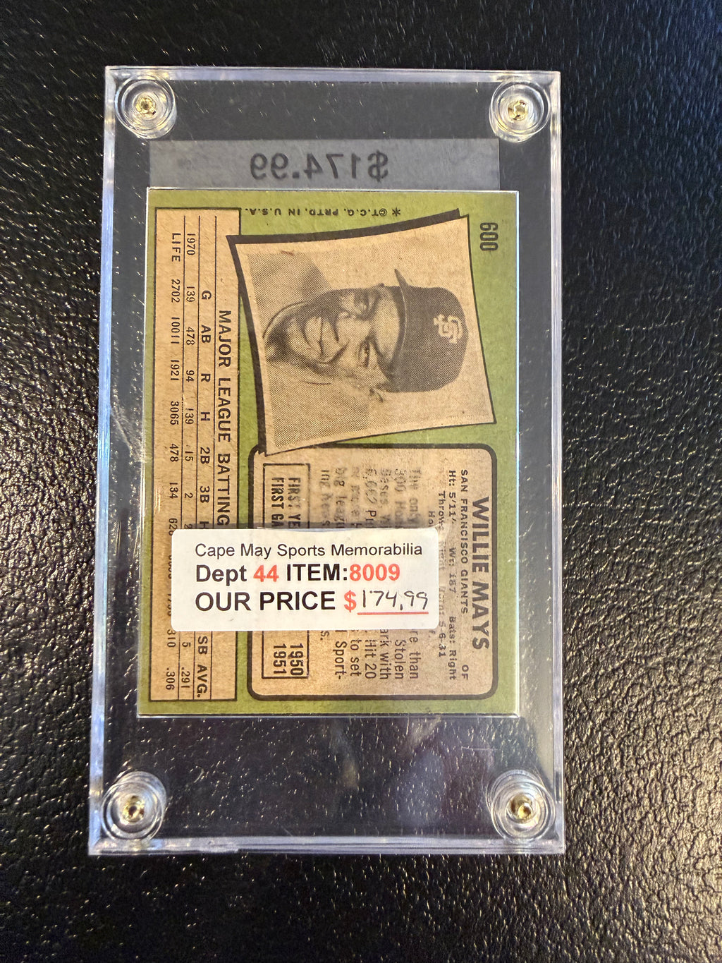 1971 Topps 600 Willie Mays (Nice Card)