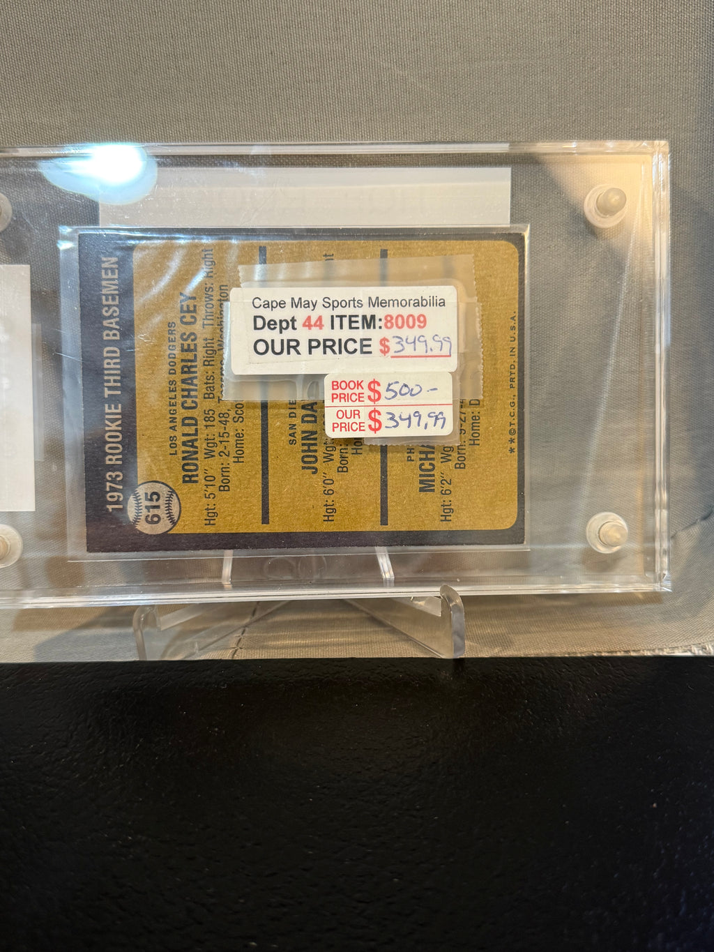 1973 Topps 615 Mike Schmidt Rookie Card (Sharp Card)
