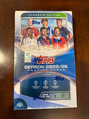 2025-26 Topps Flagship UCC Hobby Box UEFA Club Competitions Soccer Brand (unopened)