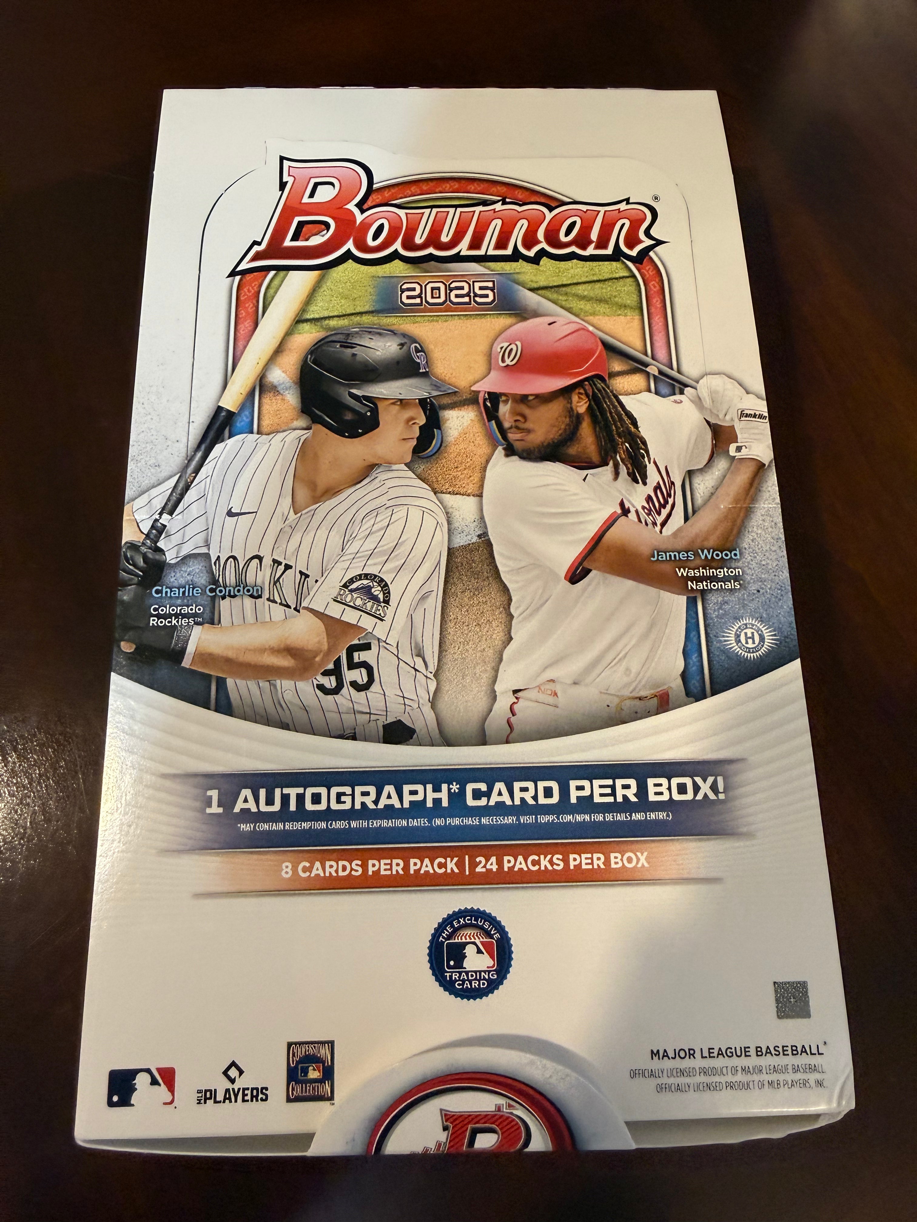 2025 Bowman Hobby Box (opened)