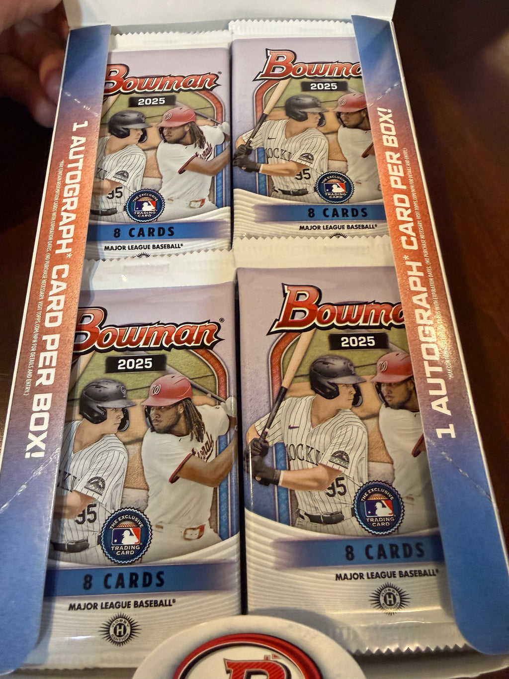 2025 Bowman Hobby Box (opened)