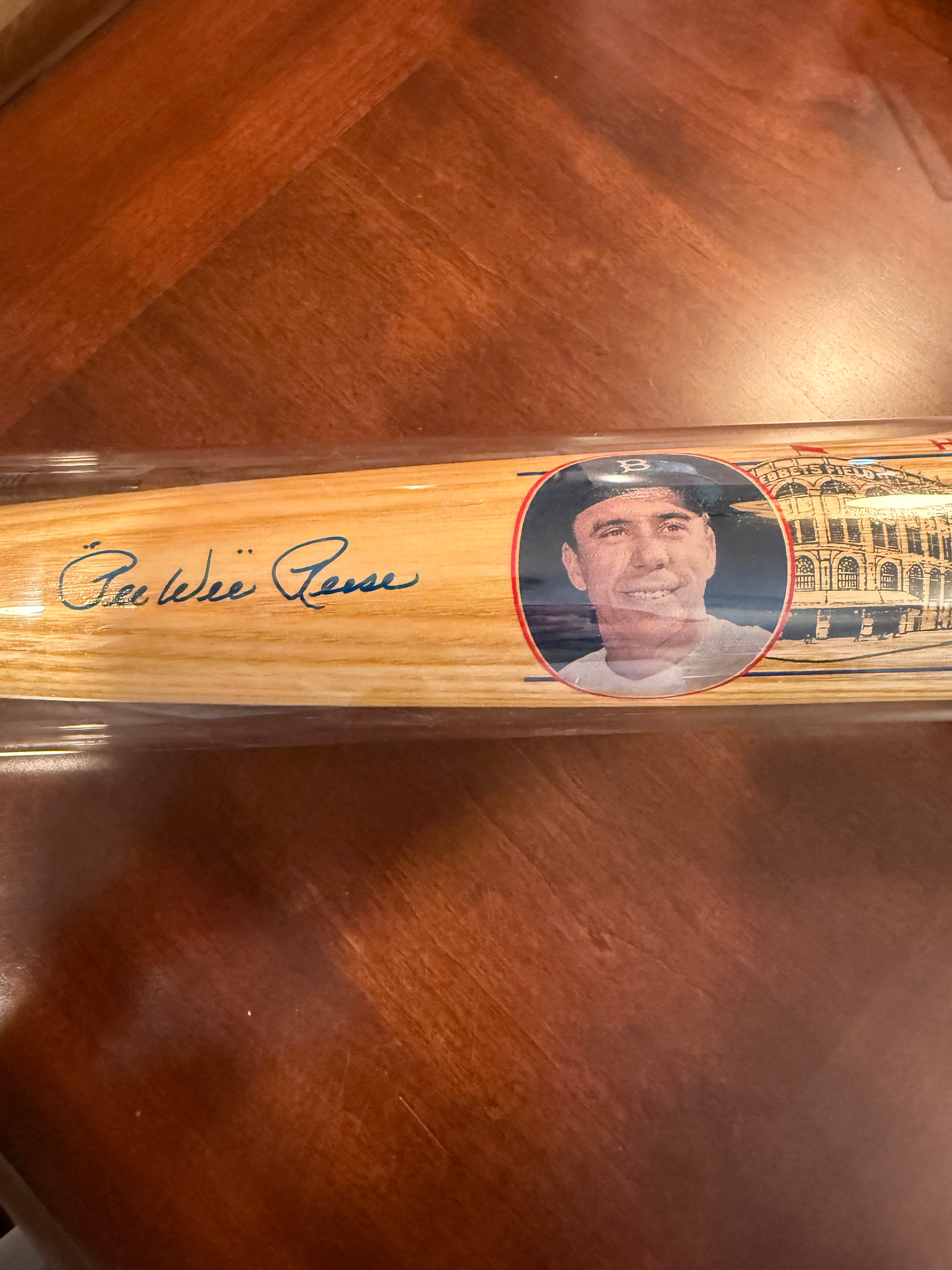 Cooperstown Famous Player Signed Bat Pee Wee Reese JSA Authenticated