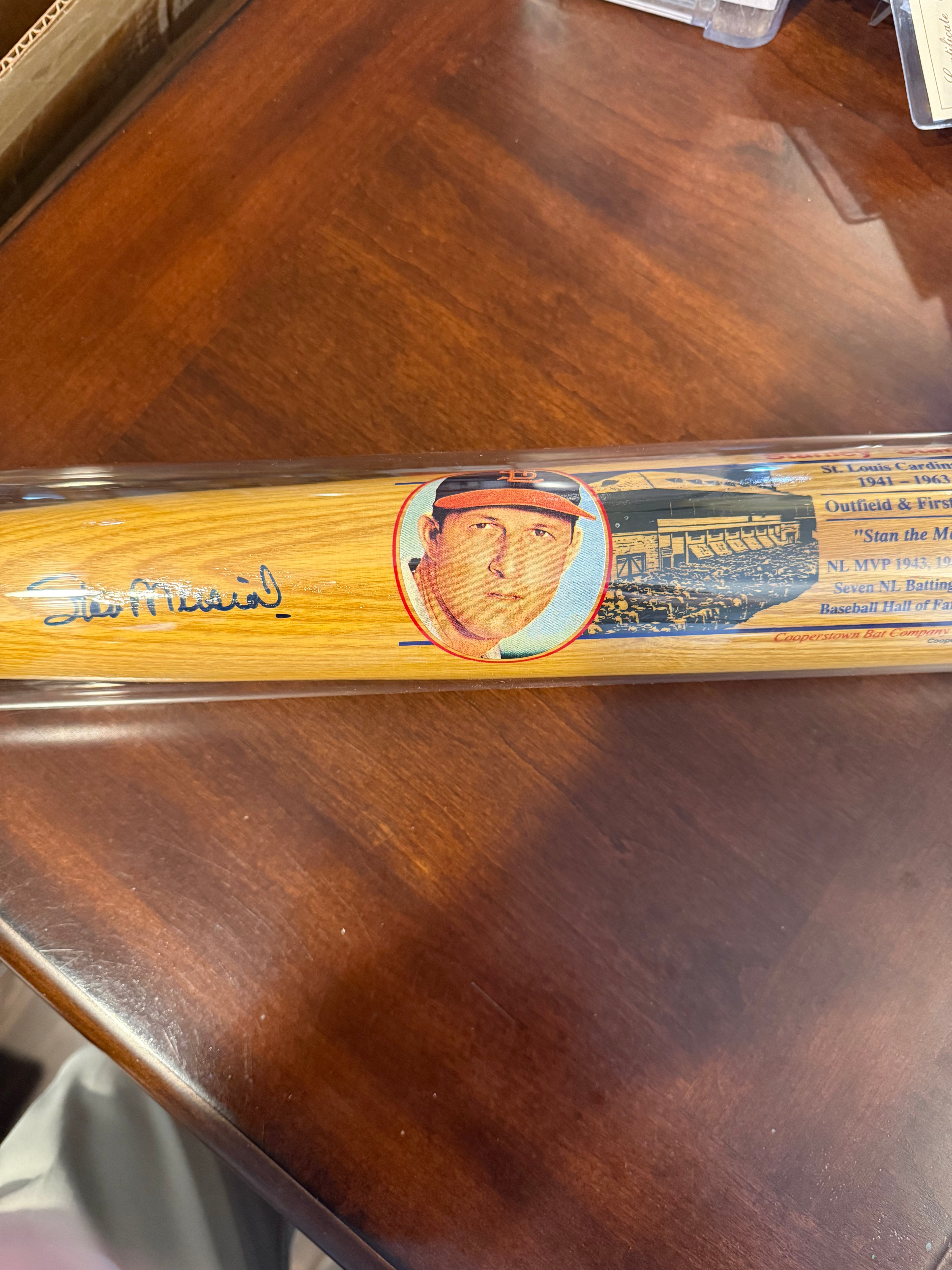 Cooperstown Famous Player Signed Bat Stan Musial JSA Authenticated