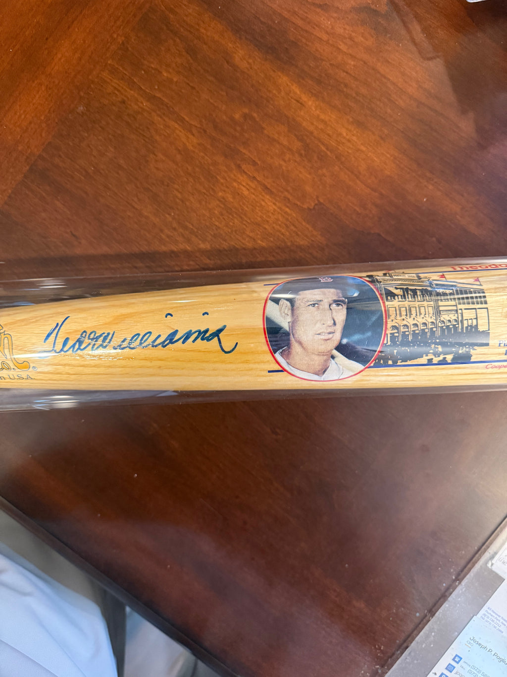 Cooperstown Famous Player Signed Bat Ted Williams JSA Authenticated