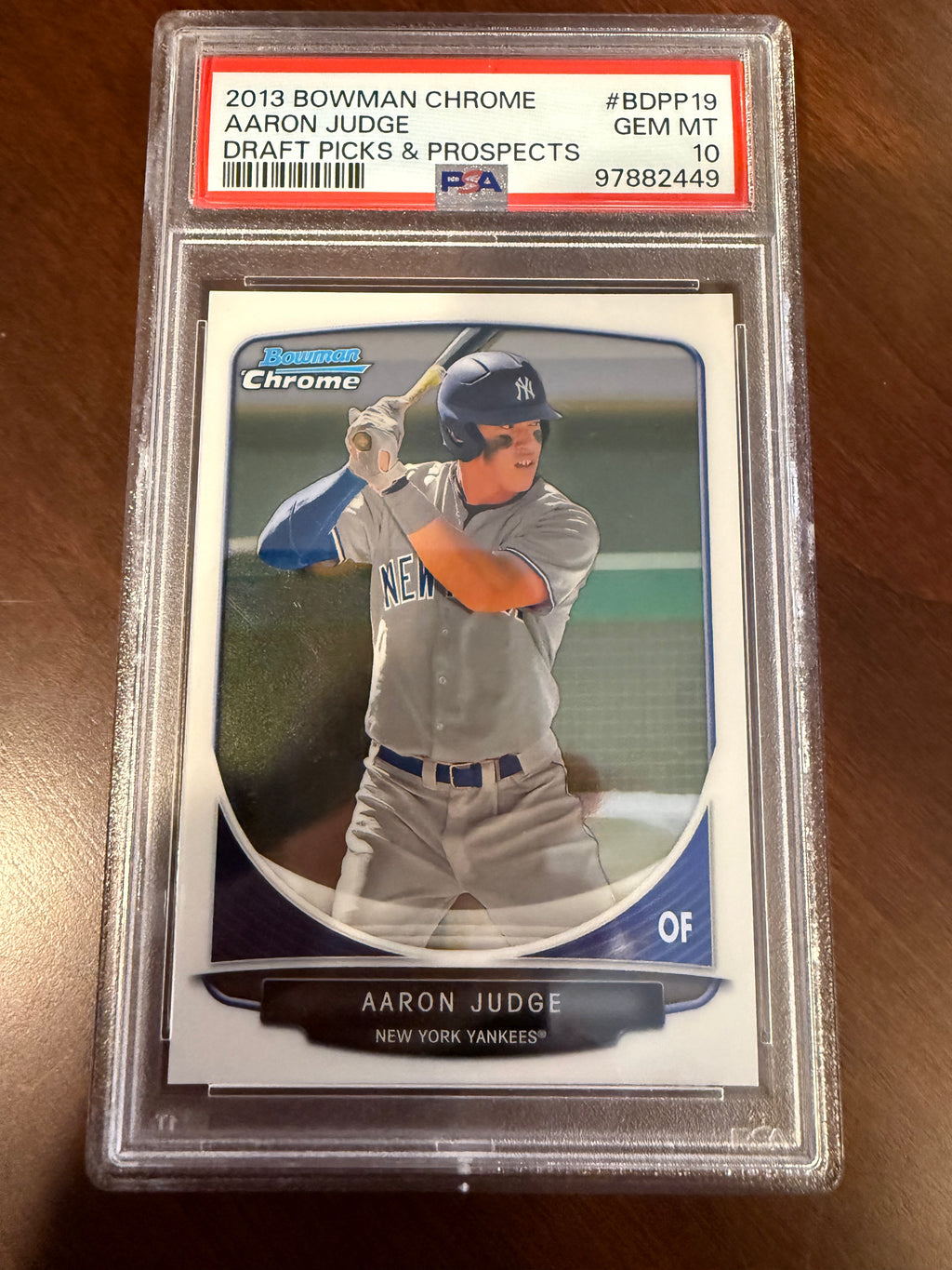 2013 Bowman Chrome Draft Picks & Prospects #BDPP19 Aaron Judge PSA 10 GEM MINT