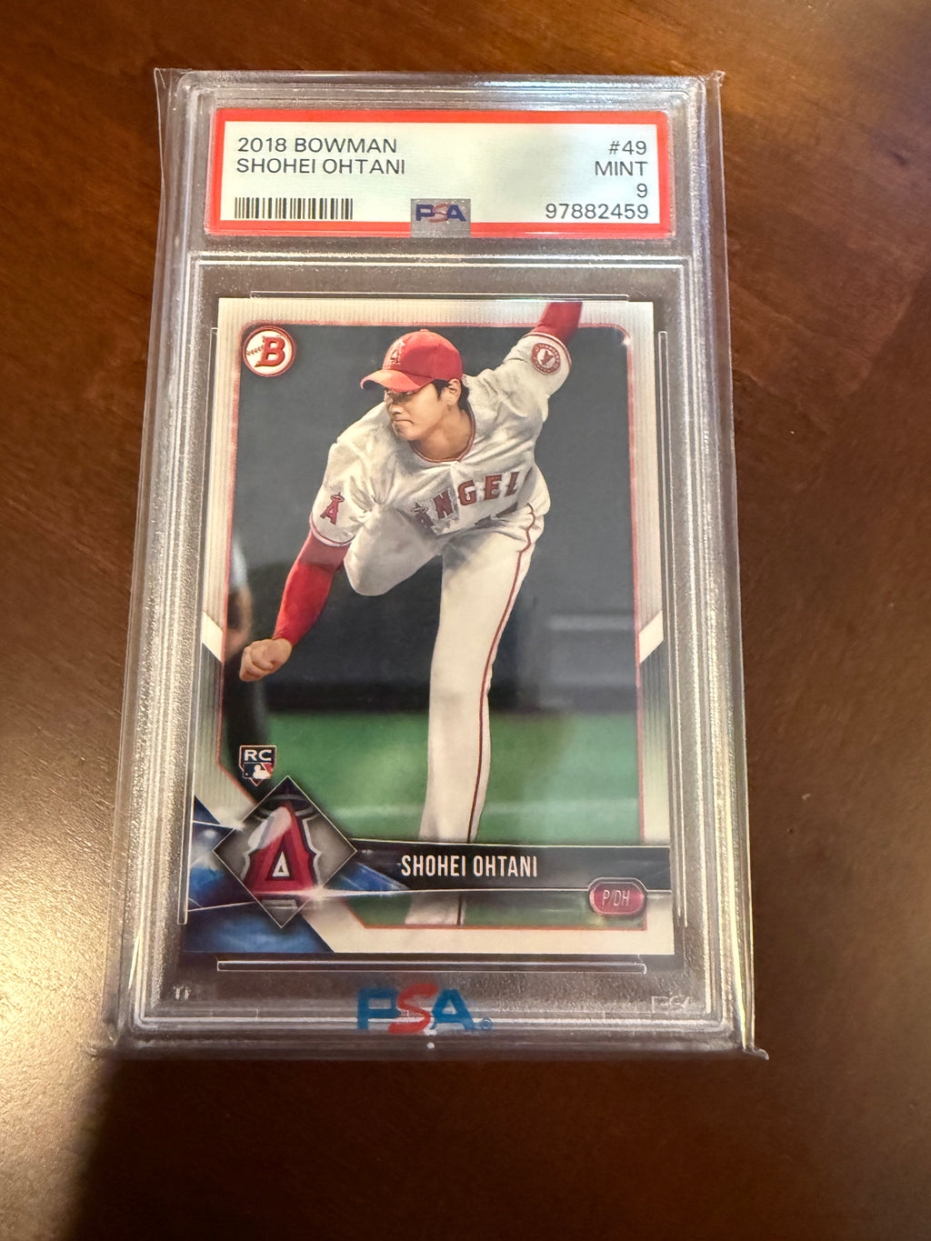 2018 Bowman Shohei Ohtani PSA 9 MINT