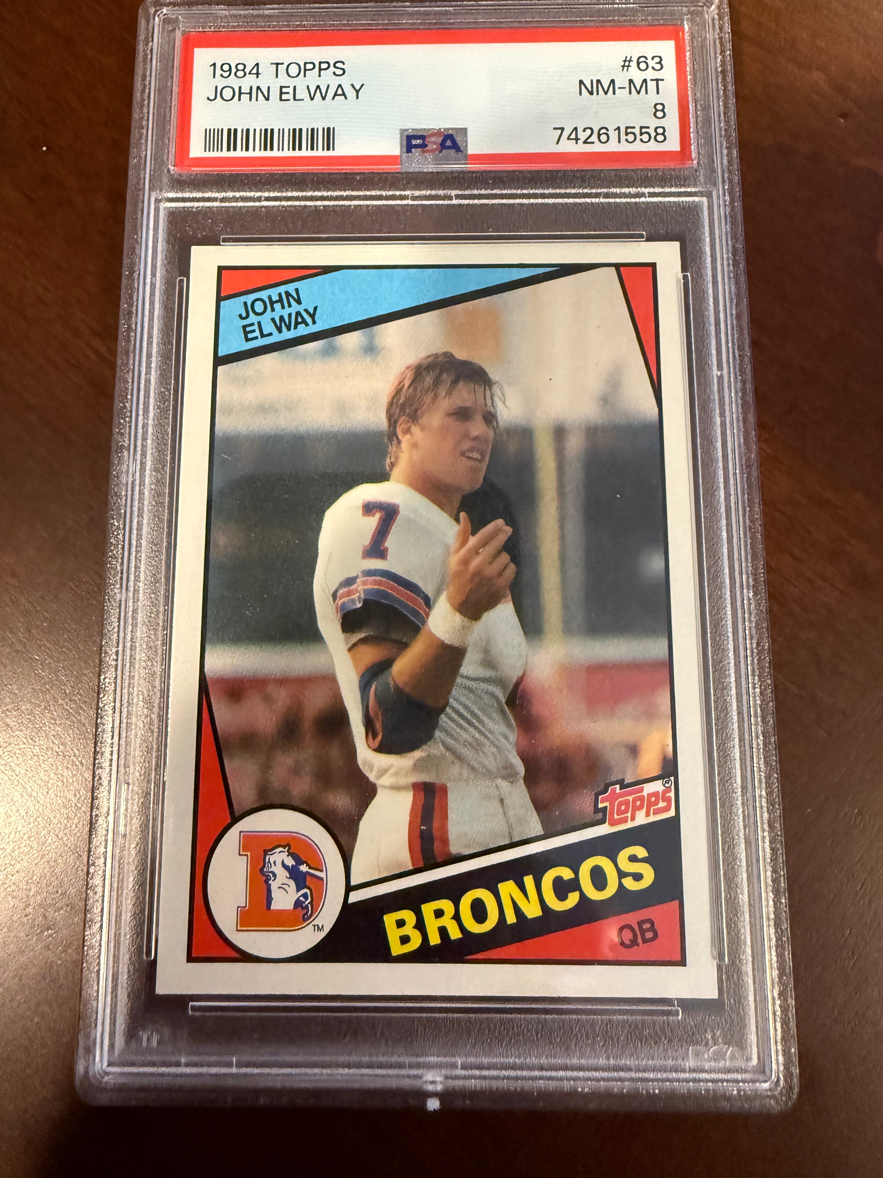 1984 Topps John Elway (PSA 8 NM-MT)