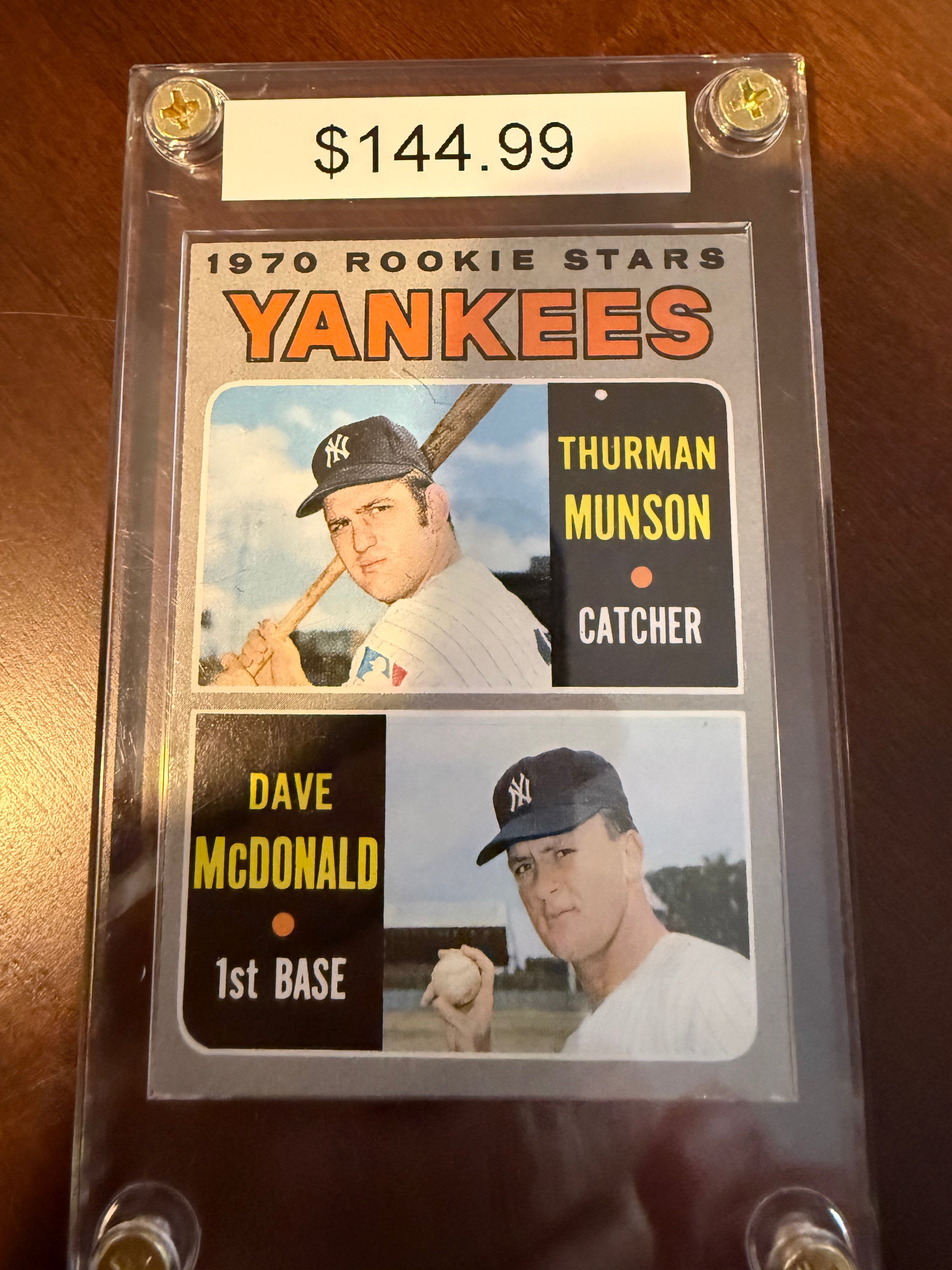 1970 Topps 189 - Thurman Munson Rookie (Sharp Card)