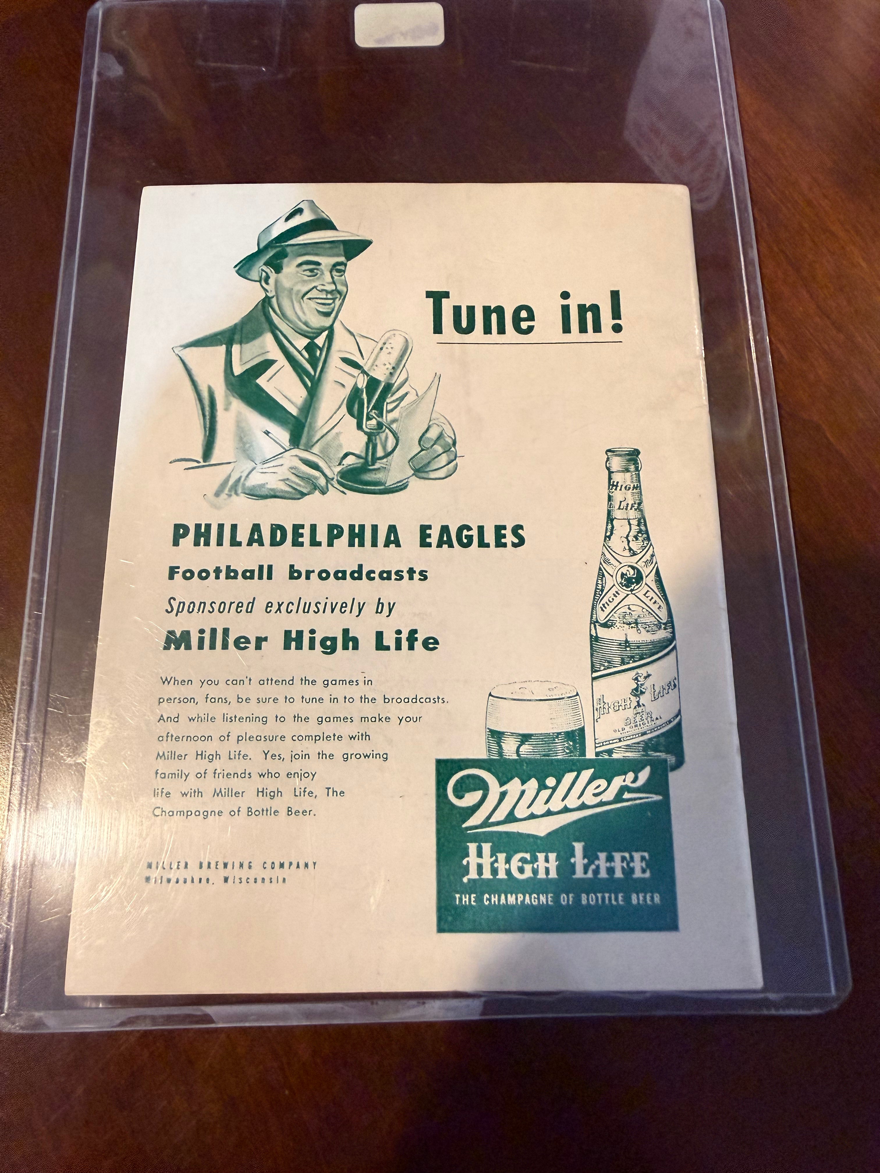 Philadelphia Eagles 1951 Yearbook