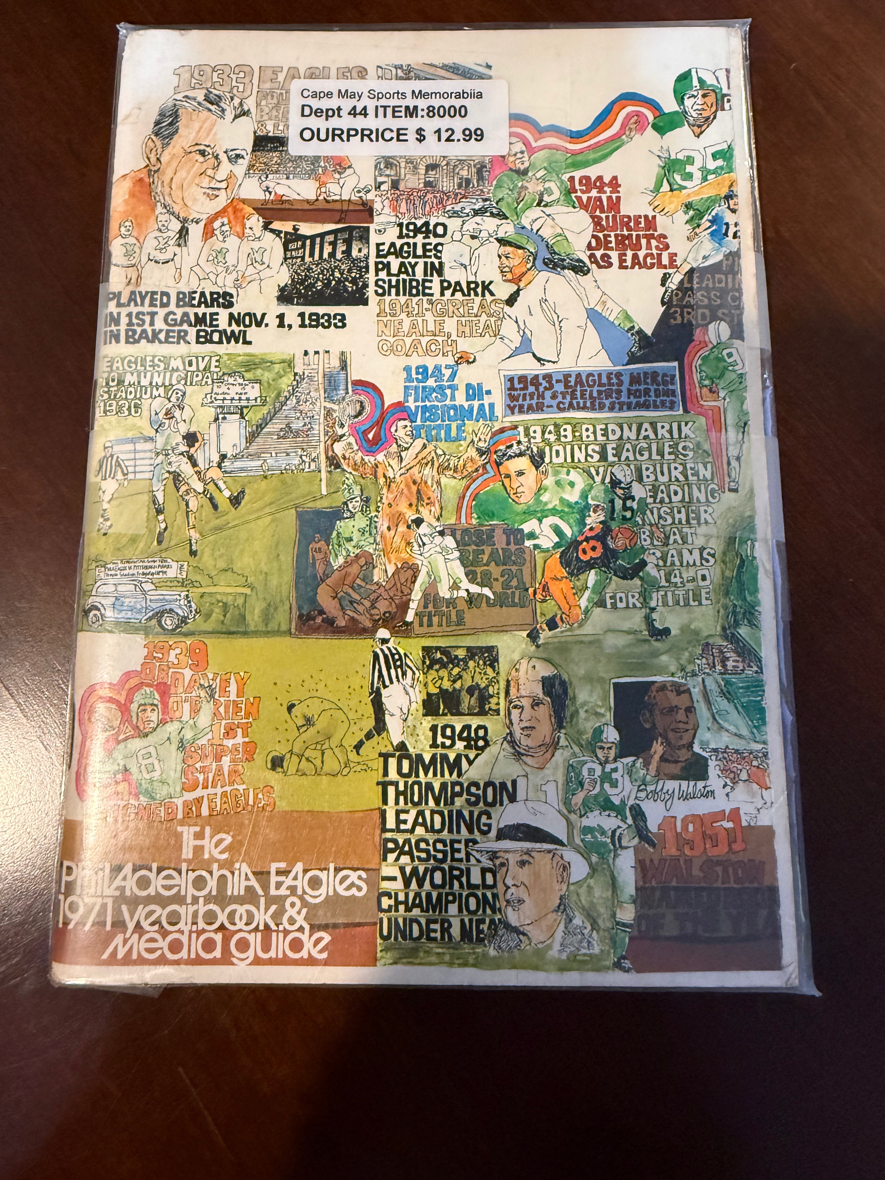 Philadelphia Eagles 1971 Yearbook