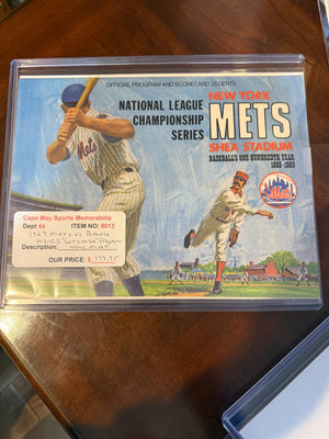 NY Mets 1969 National League Championship Series Program (Near Mint)