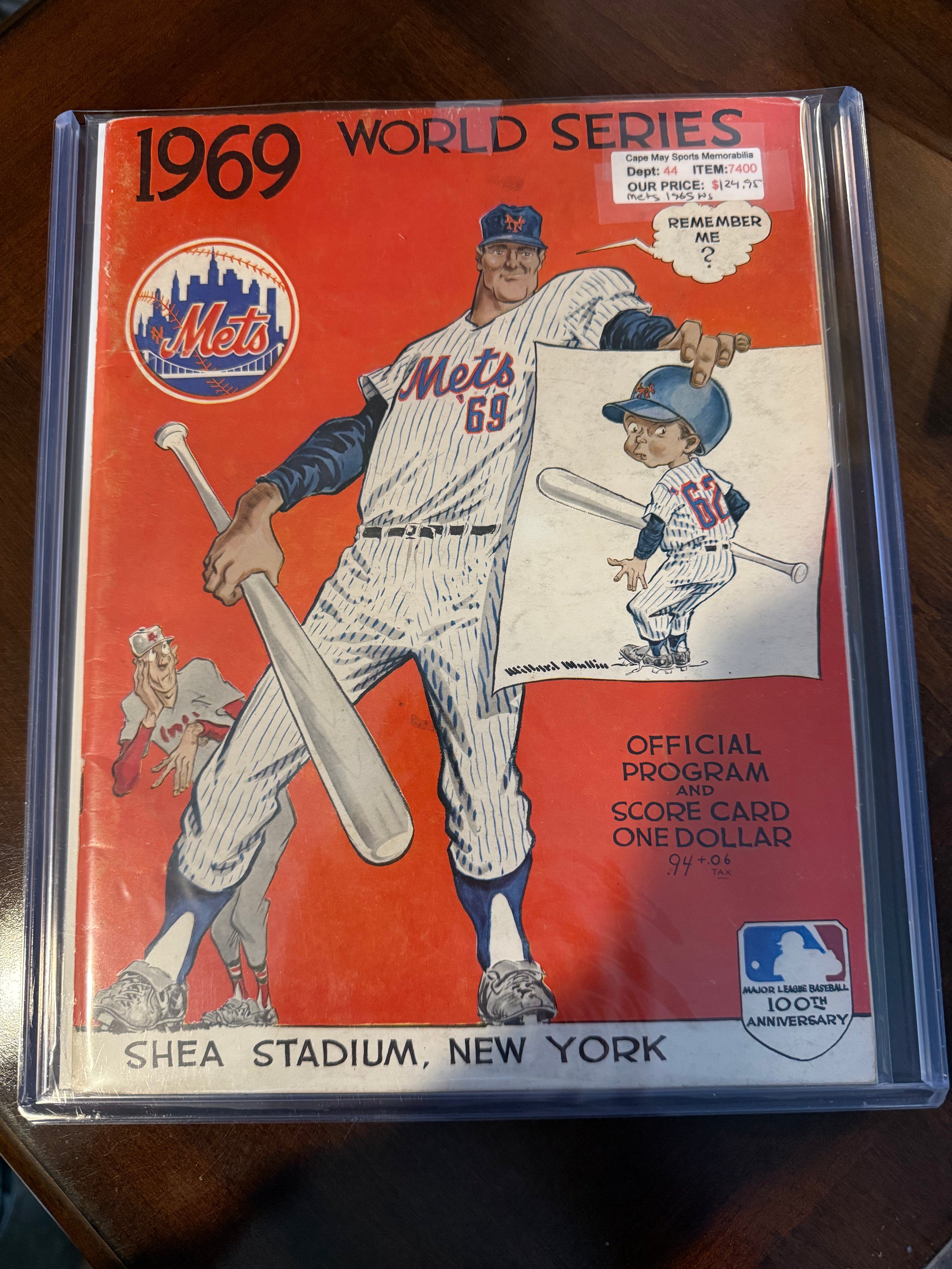NY Mets 1969 World Series Program (Nice Condition)