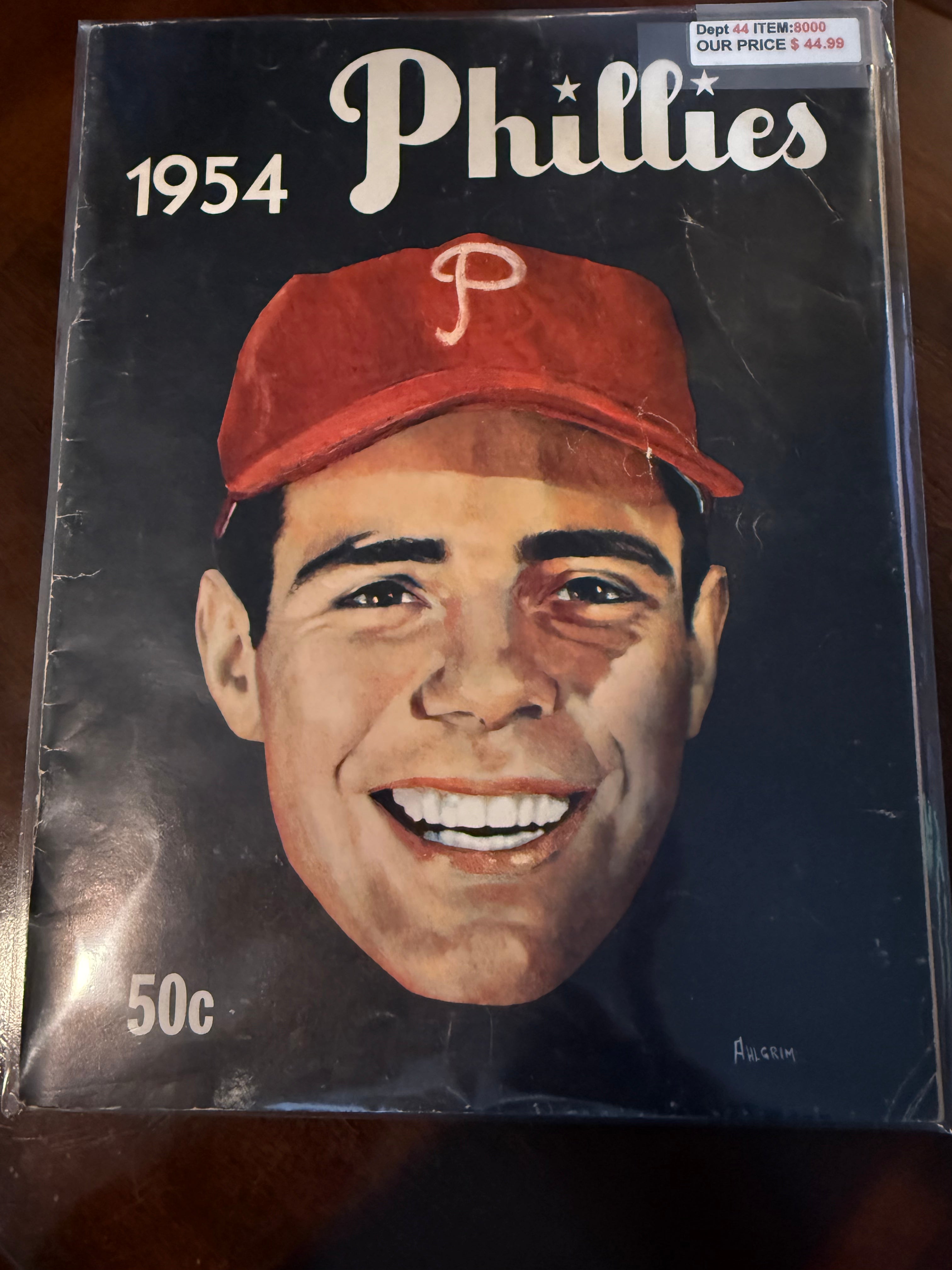Philadelphia Phillies 1954 Yearbook (Very Nice)