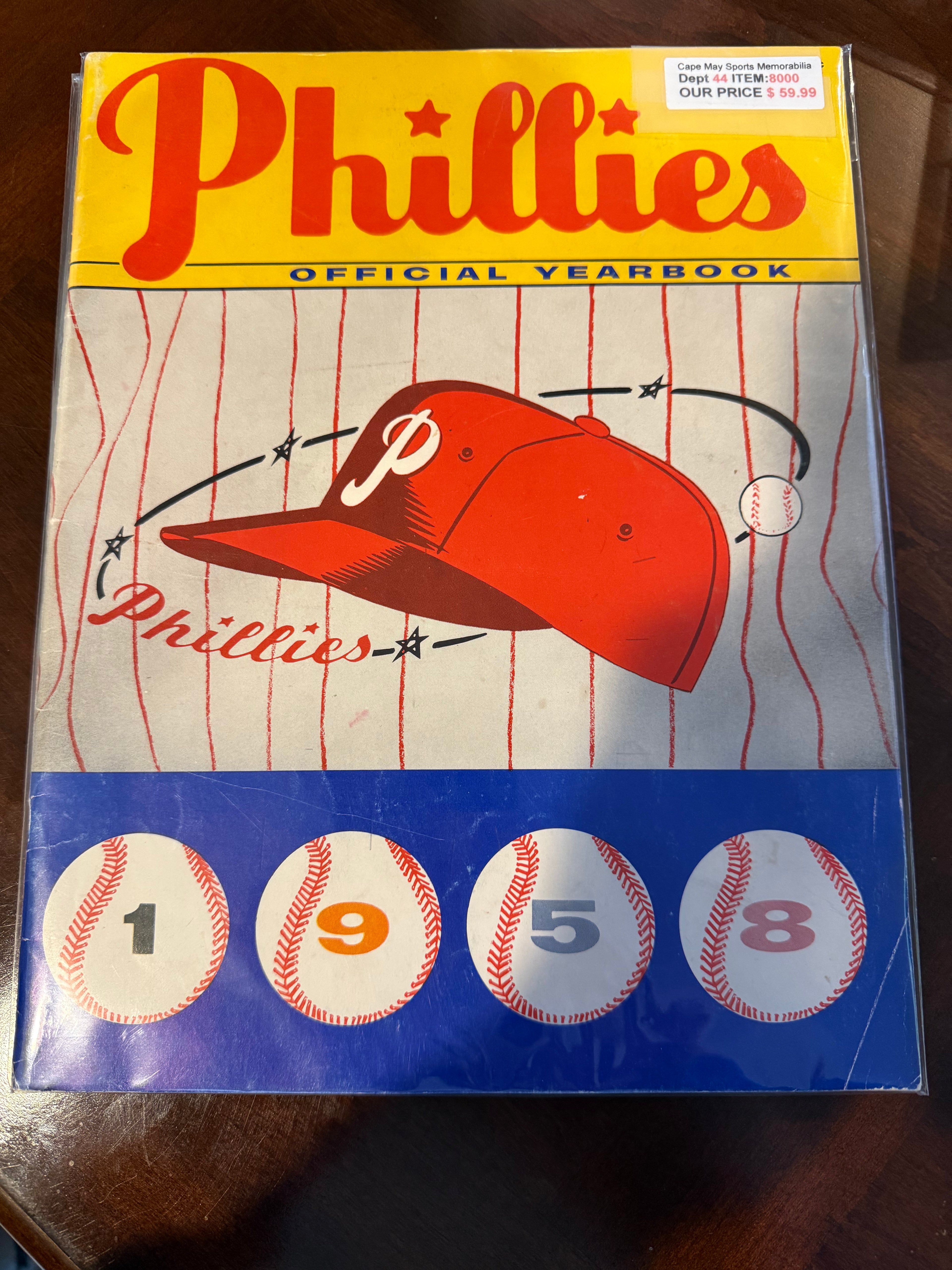 Philadelphia Phillies 1958 Yearbook (Very Nice)
