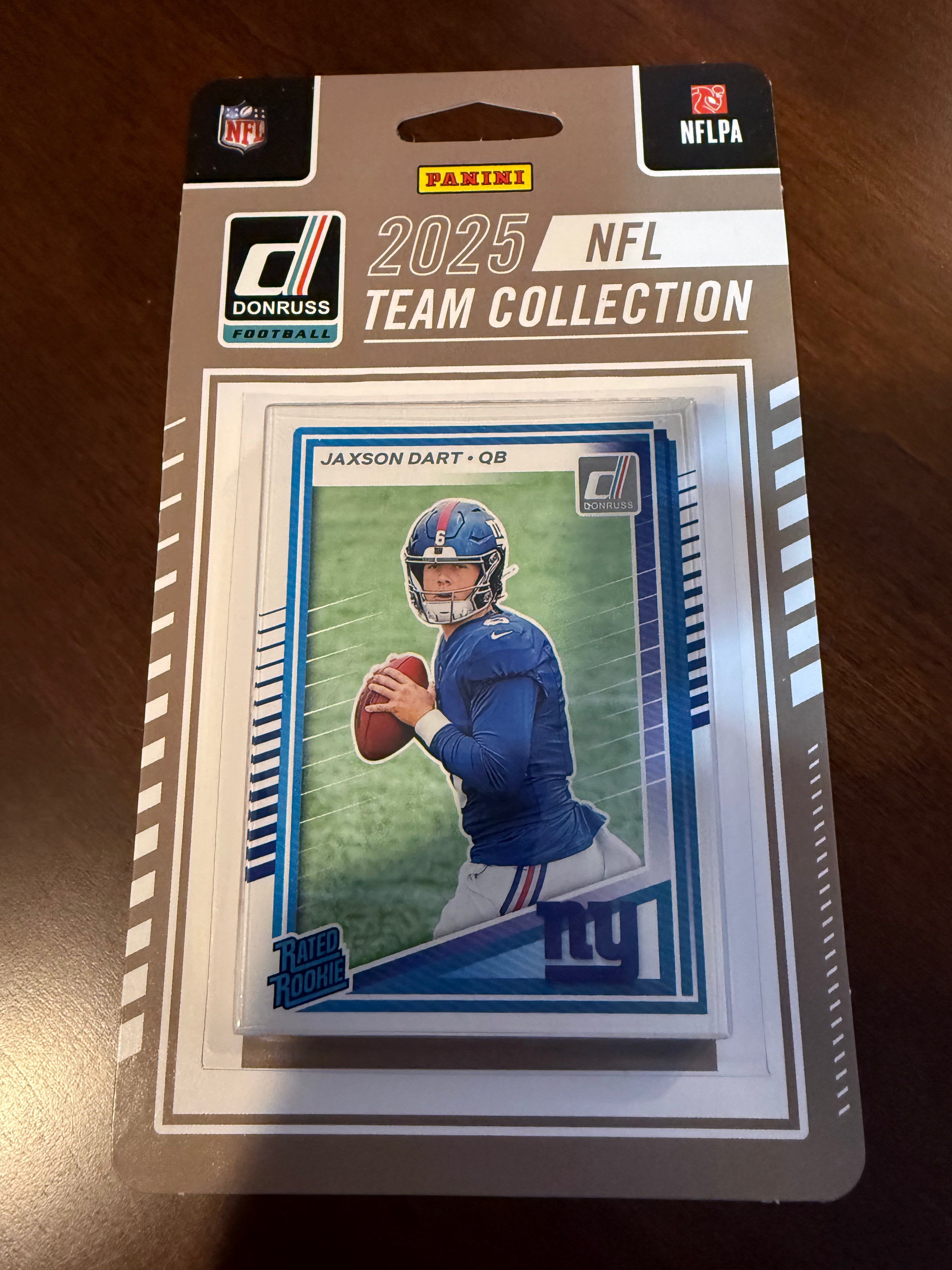 2025 Donruss NY Giants Factory Team Set - Jaxson Dart Rookie