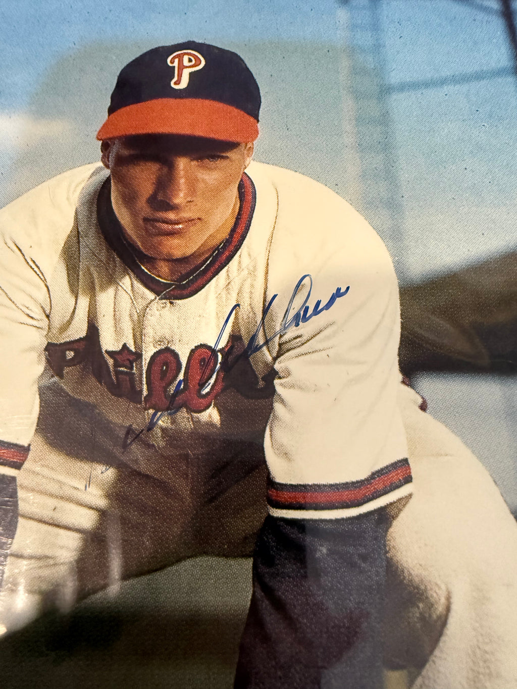 Richie Ashburn Signed 8X10 PSA Authenticated