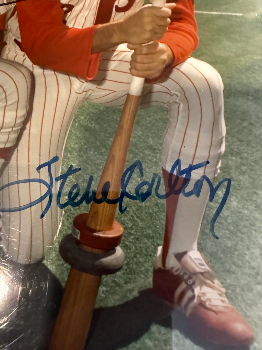 Tim McCarver and Steve Carlton Dual Signed 8X10 PSA Authenticated