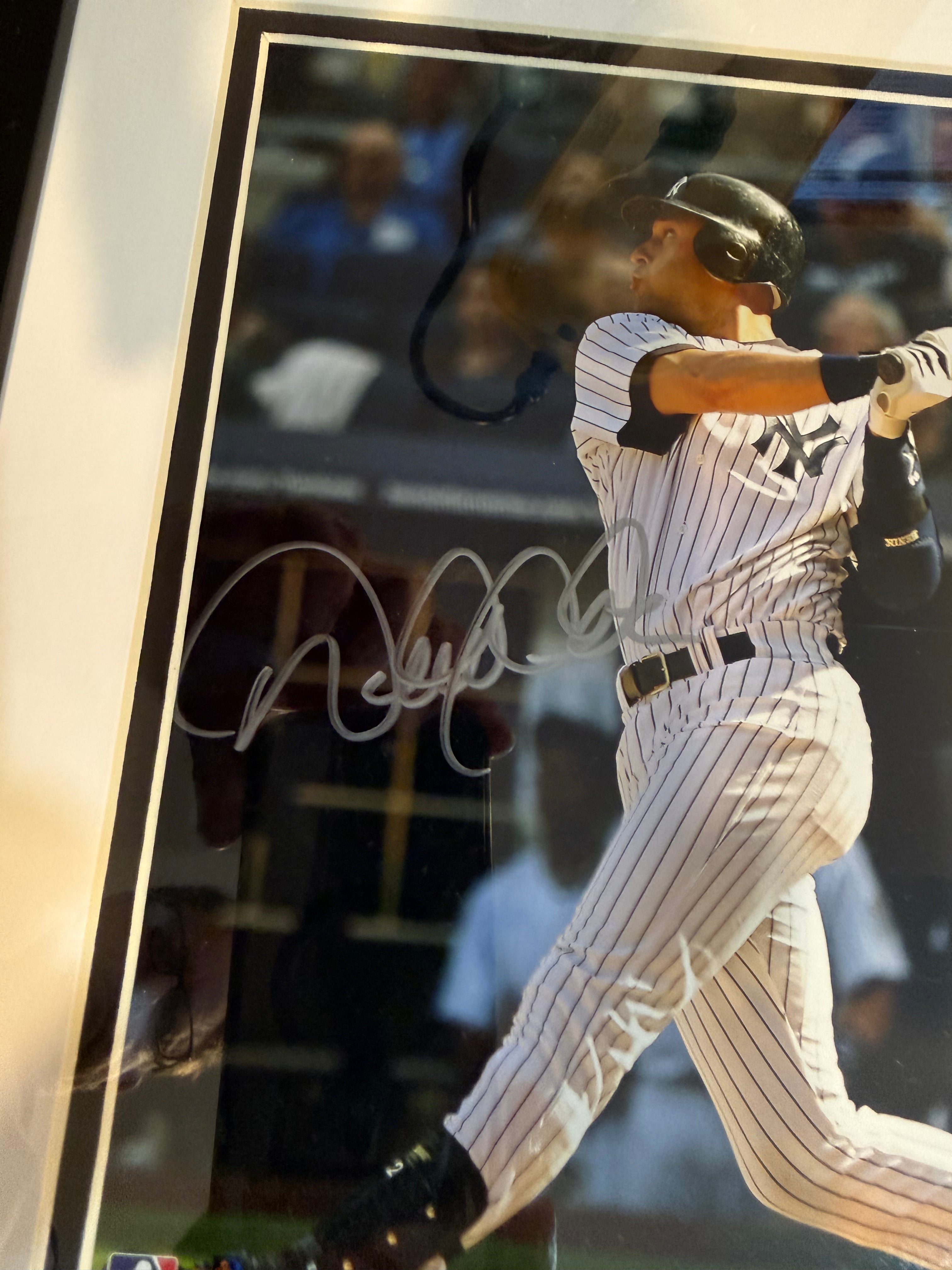 Derek Jeter Framed and Signed 8X10 Steiner Authenticated (NY Yankees)