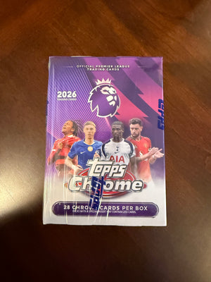 2026 Topps Chrome EPL Soccer Blaster Box (unopened)