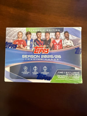 2025-26 Topps Flagship Edition UEFA Soccer Blaster Box (unopened)