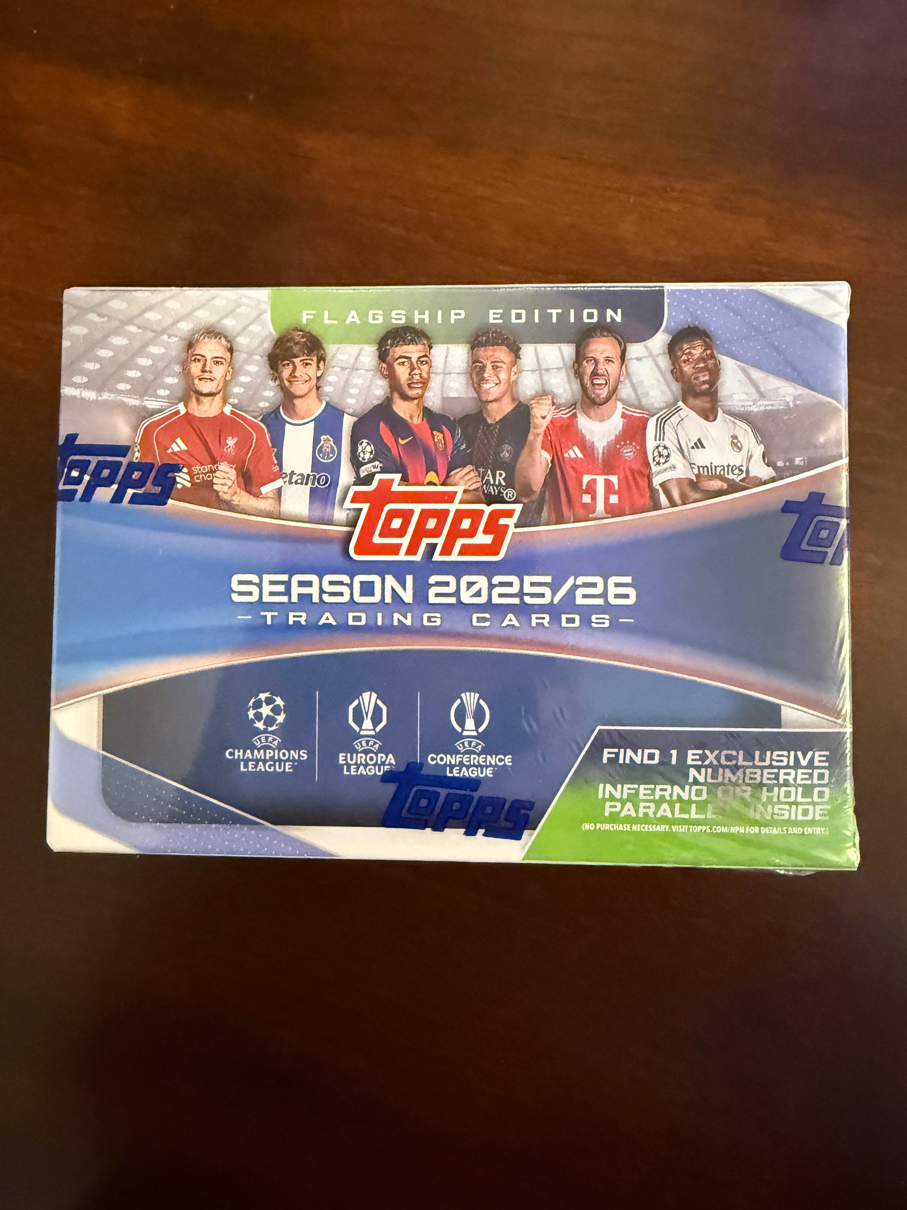 2025-26 Topps Flagship Edition UEFA Soccer Blaster Box (unopened)