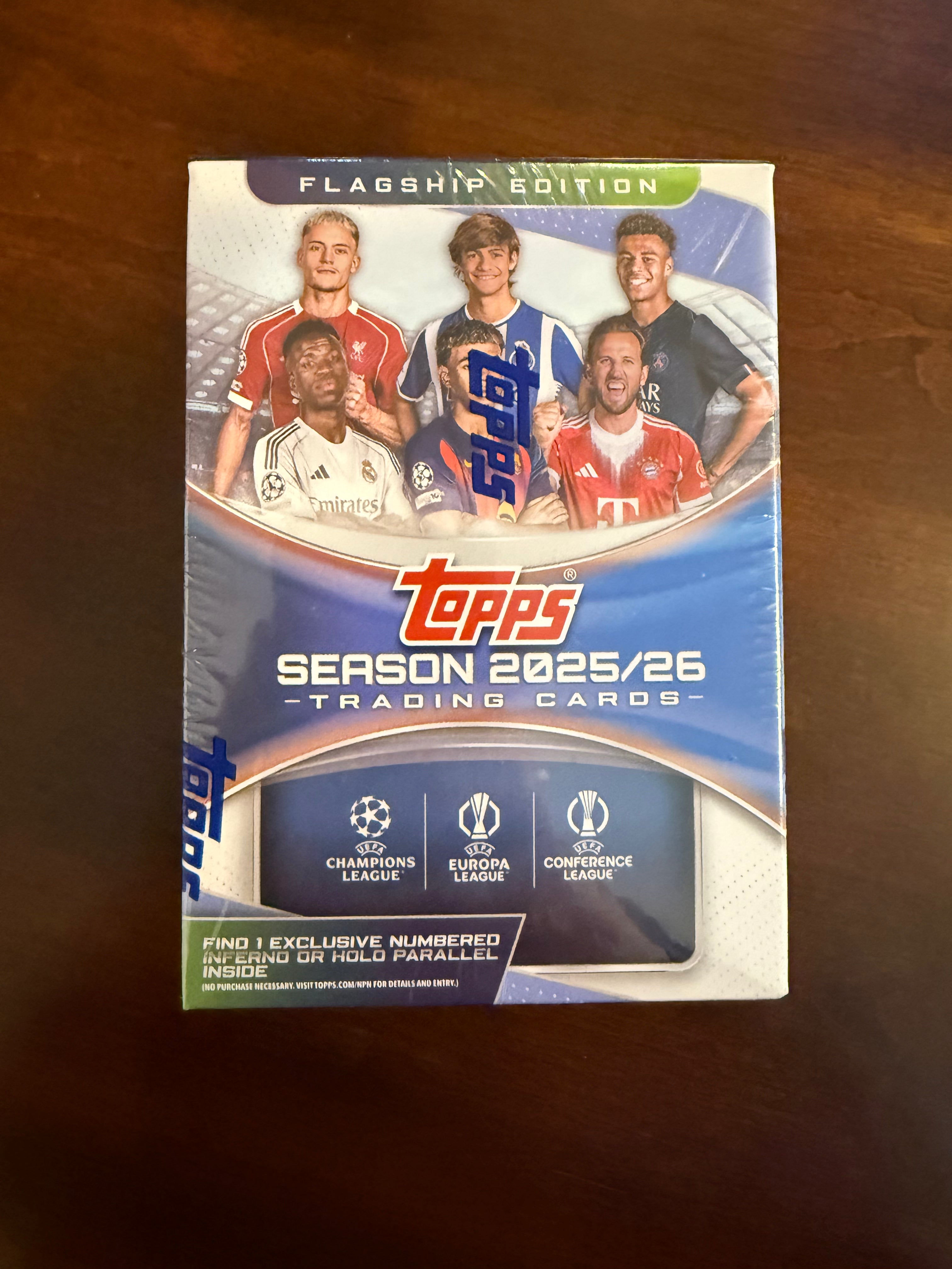 2025-26 Topps Flagship Edition UEFA Soccer Blaster Box (unopened)