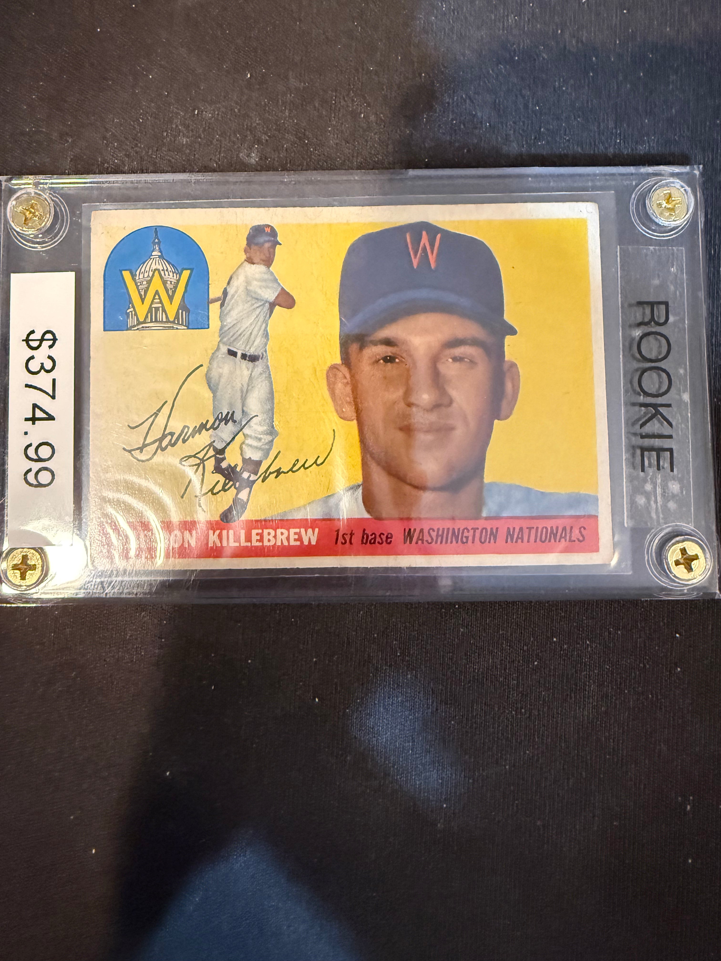1955 Topps 124 Harmon Killebrew Rookie (Nice Card)