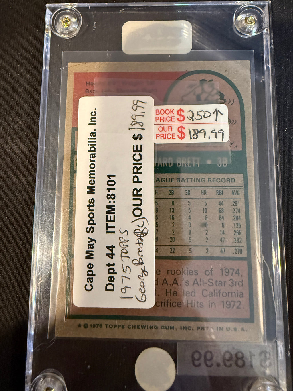 1975 Topps 228 George Brett Rookie (Nice Card)