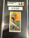 1910 Piedmont T206 Del Howard Chicago Nat'l SGC 1.5