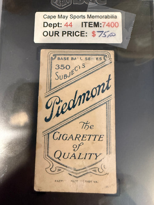 1910 Piedmont T206 Del Howard Chicago Nat'l SGC 1.5