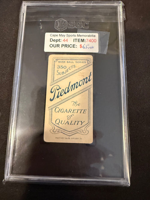 1910 Piedmont T206 Stoney McGlynn Milwaukee SGC 1.5