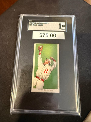 1909 Piedmont T206 Beals Becker Boston Nat'l SGC 1.0