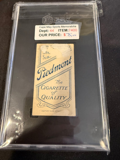 1909 Piedmont T206 Beals Becker Boston Nat'l SGC 1.0