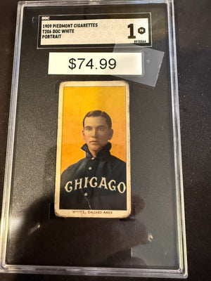 1909 Piedmont T206 Doc White Chicago American SGC 1.0