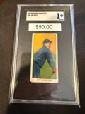 1910 Piedmont T206 Jim Scott Chicago American SGC 1.0
