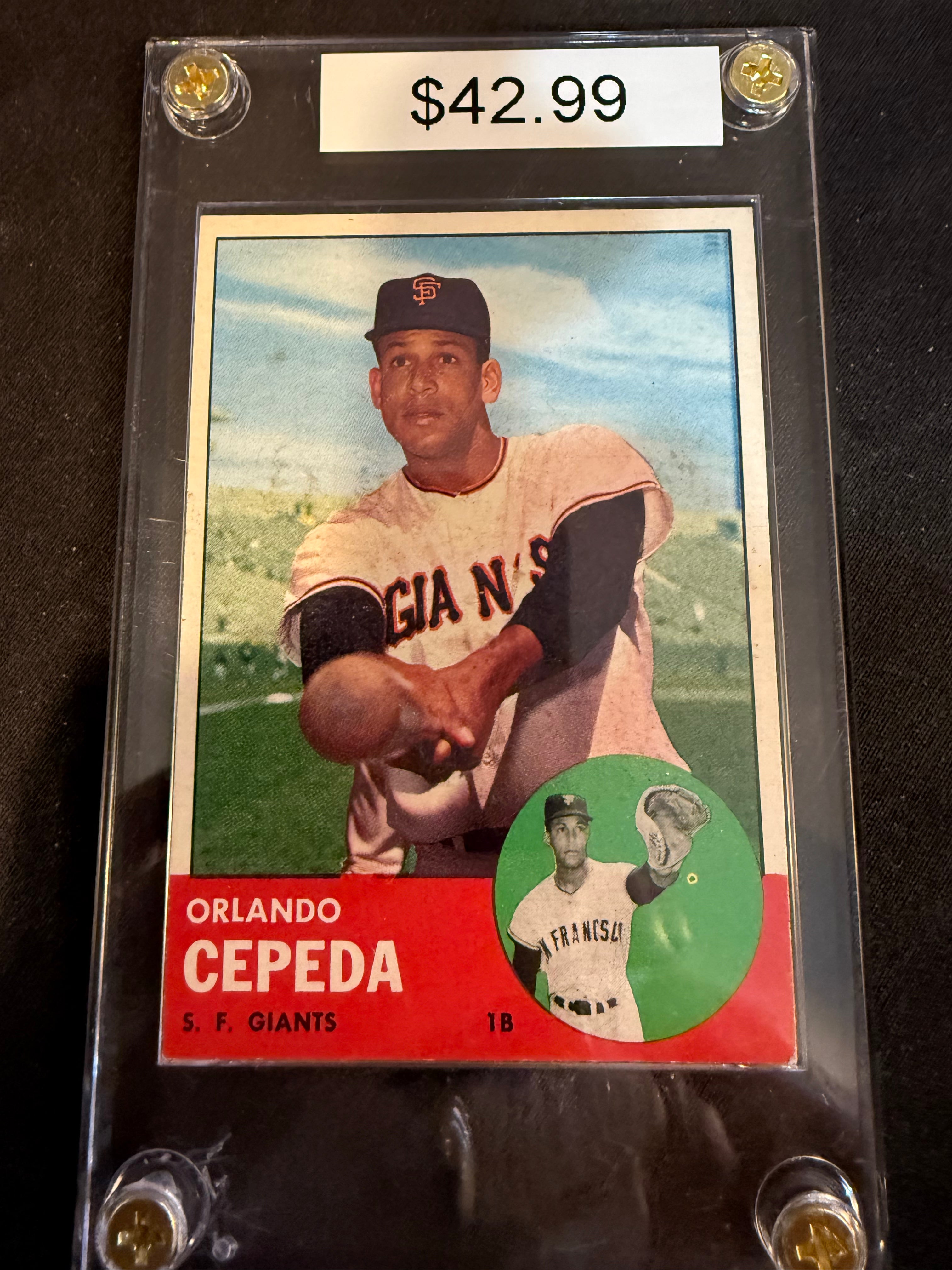 1963 Topps 520 Orlando Cepeda (Sharp Card)