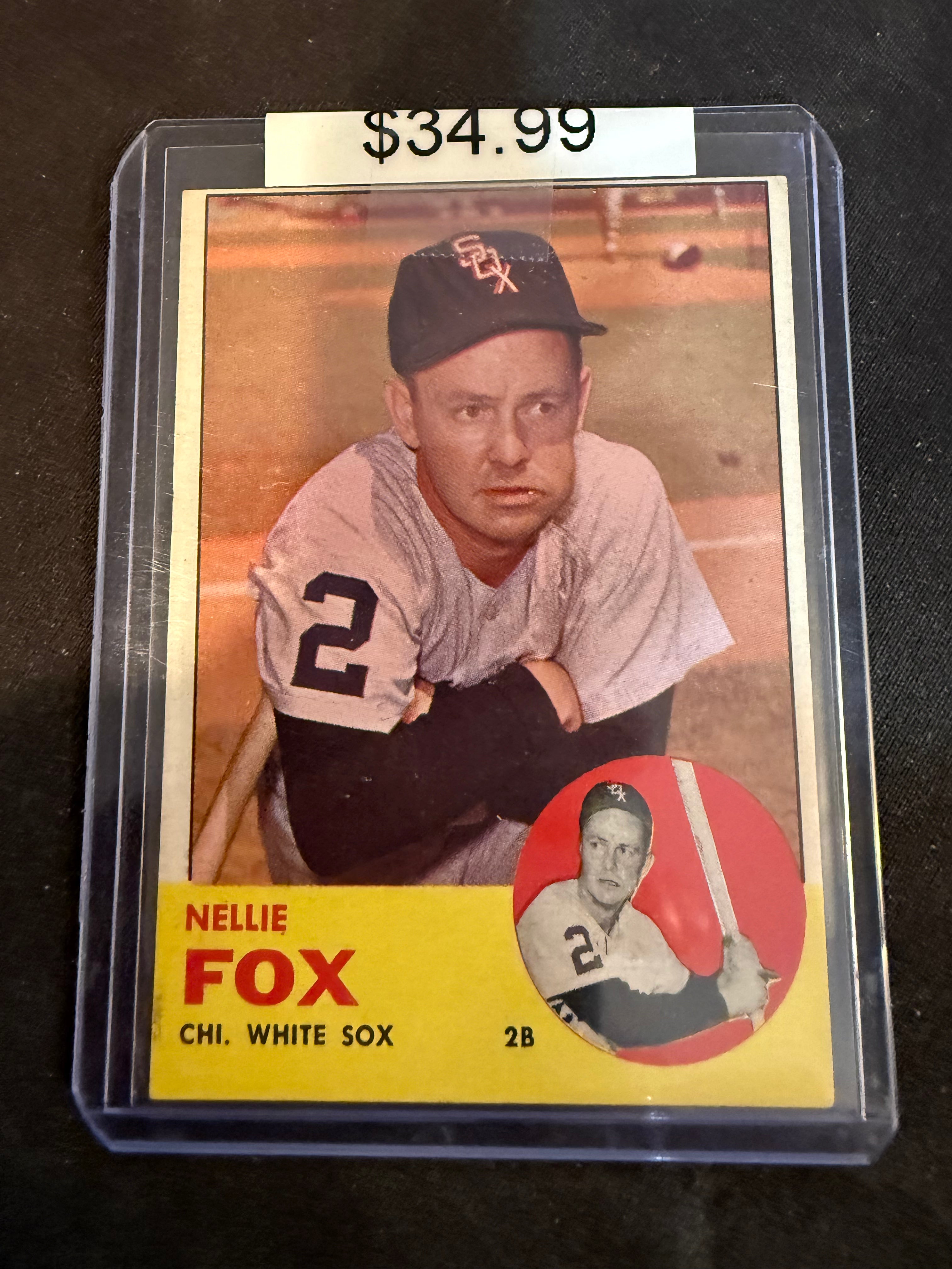 1963 Topps 525 Nellie Fox (Nice Card)