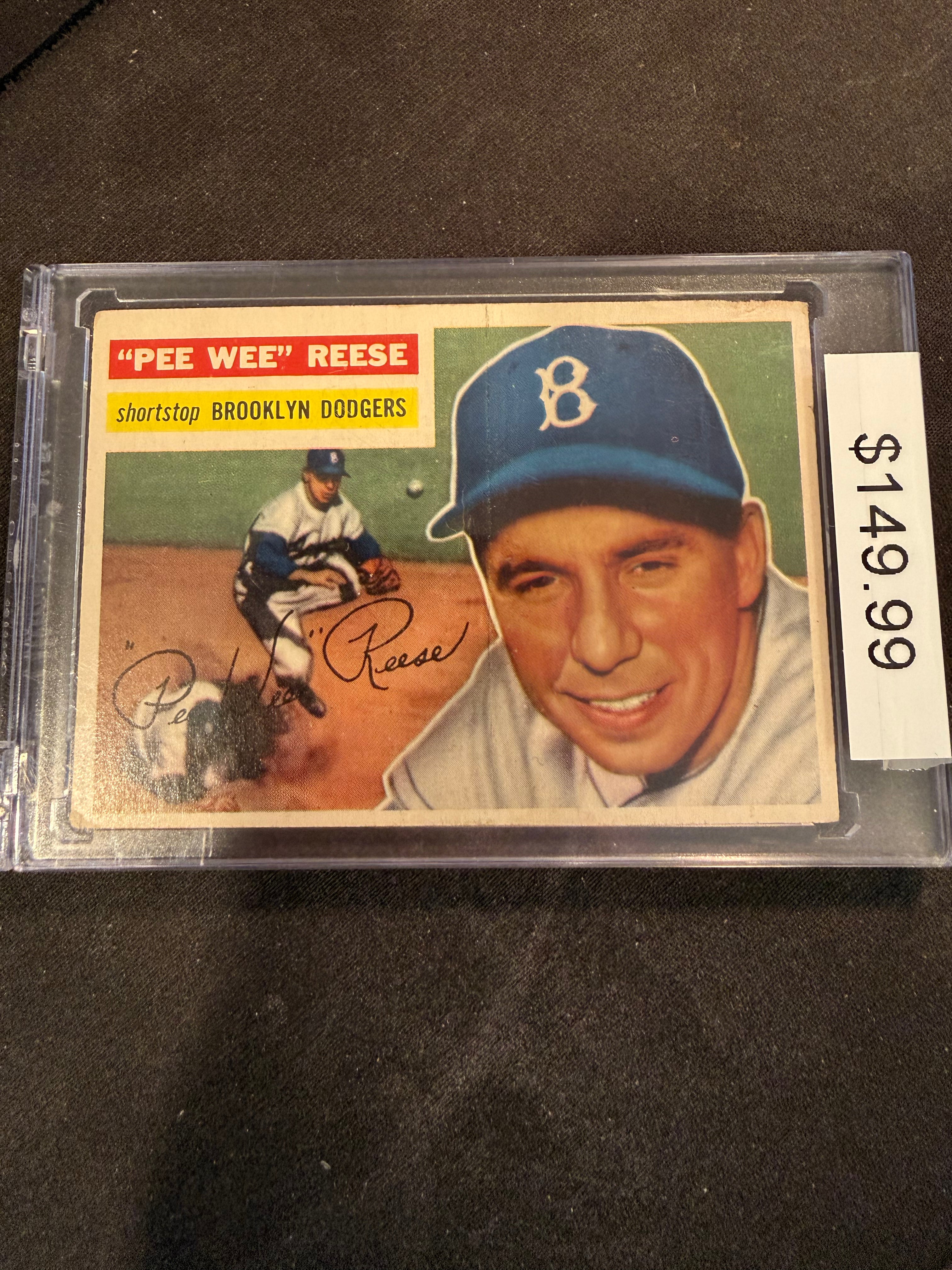 1956 Topps 260 Pee Wee Reese (Nice Card)