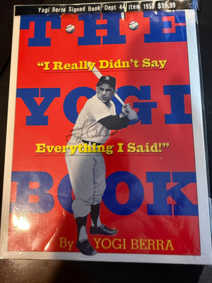 Yogi Berra Signed Book signature a little faded