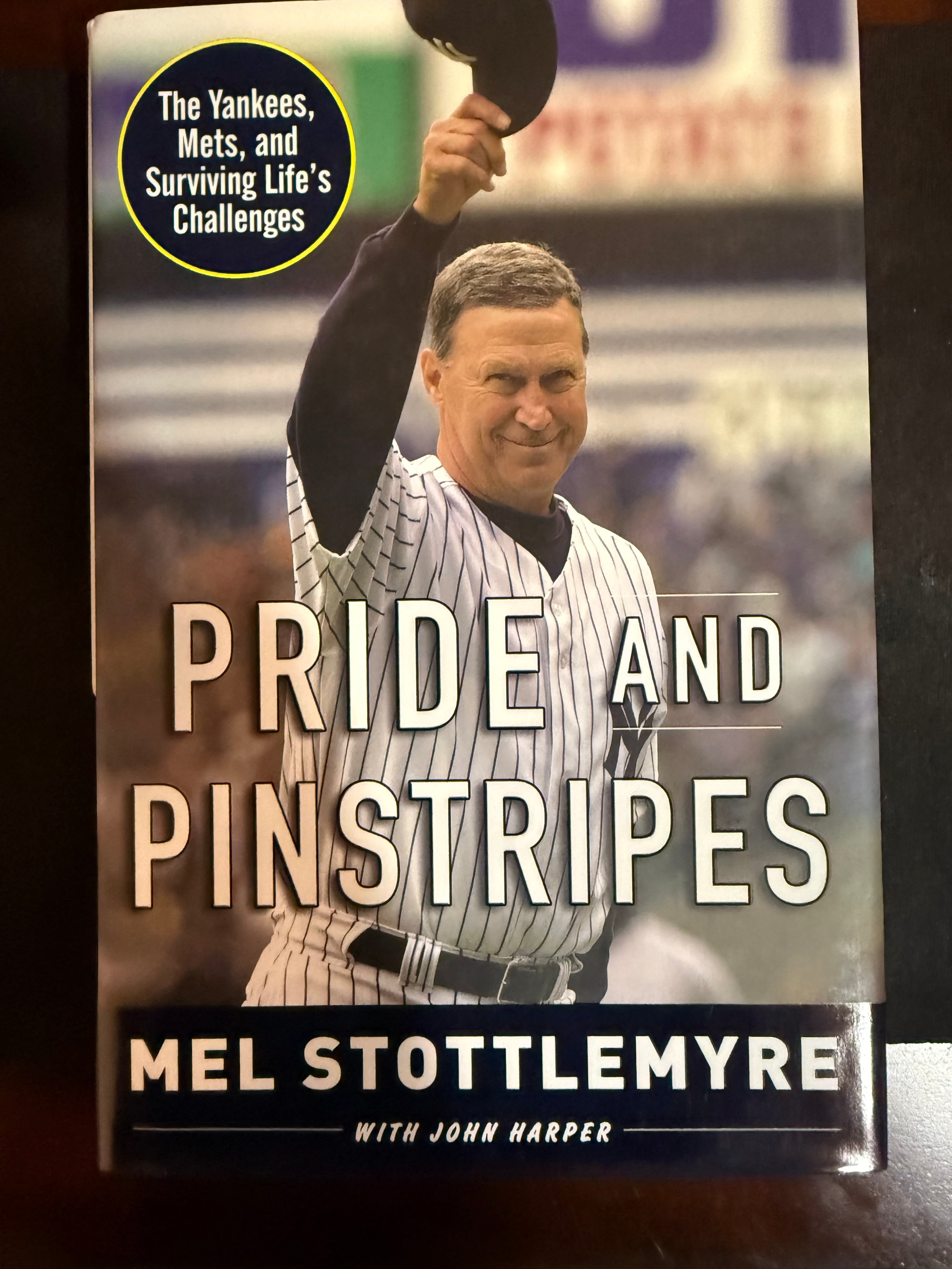 Mel Stottlemyre Pride and Pinstripes Signed Book - Cert MW Promotions