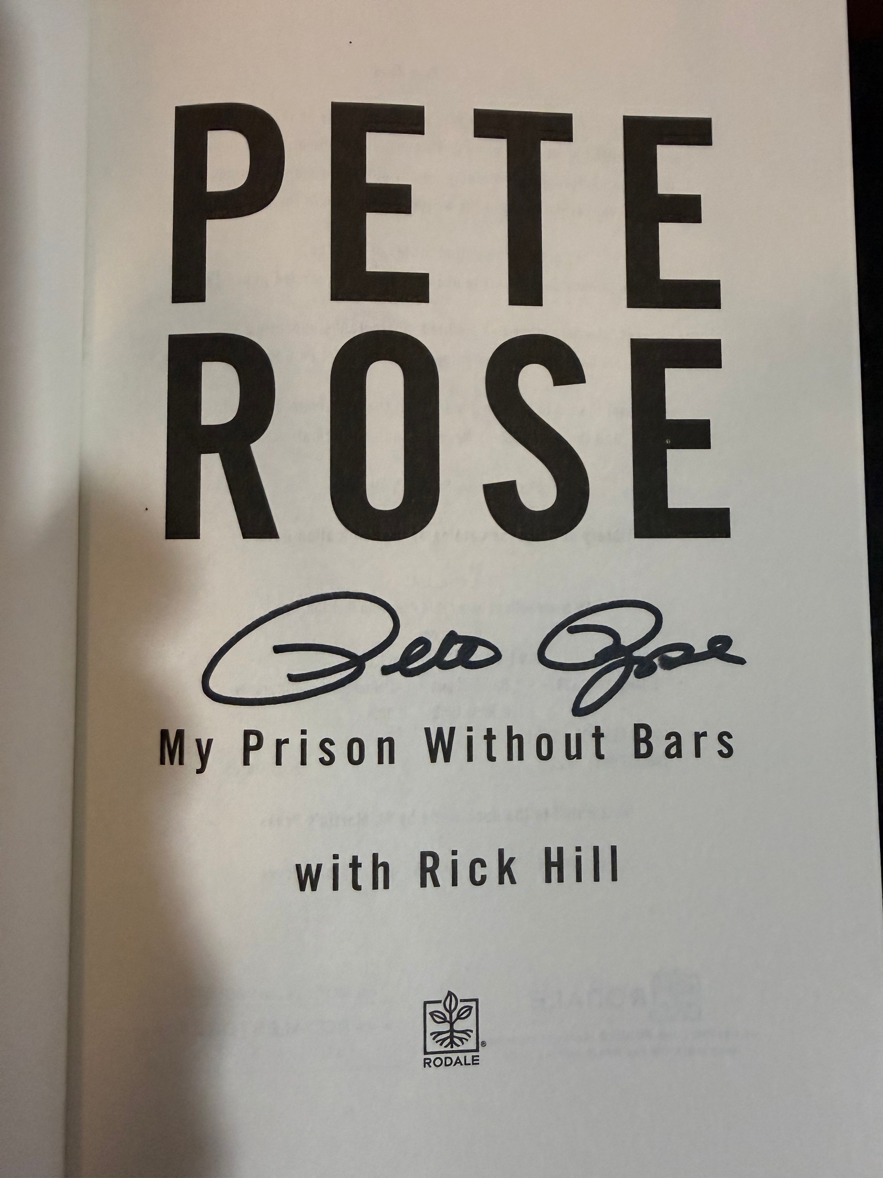Pete Rose "My Prison Without Bars" Signed Book