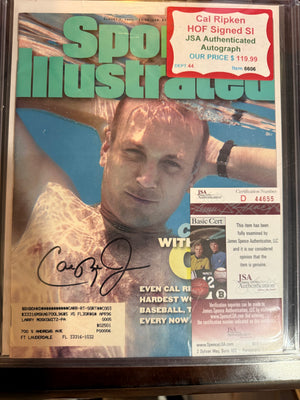 Cal Ripken Jr. Signed Sports Illustrated - JSA Authenticated