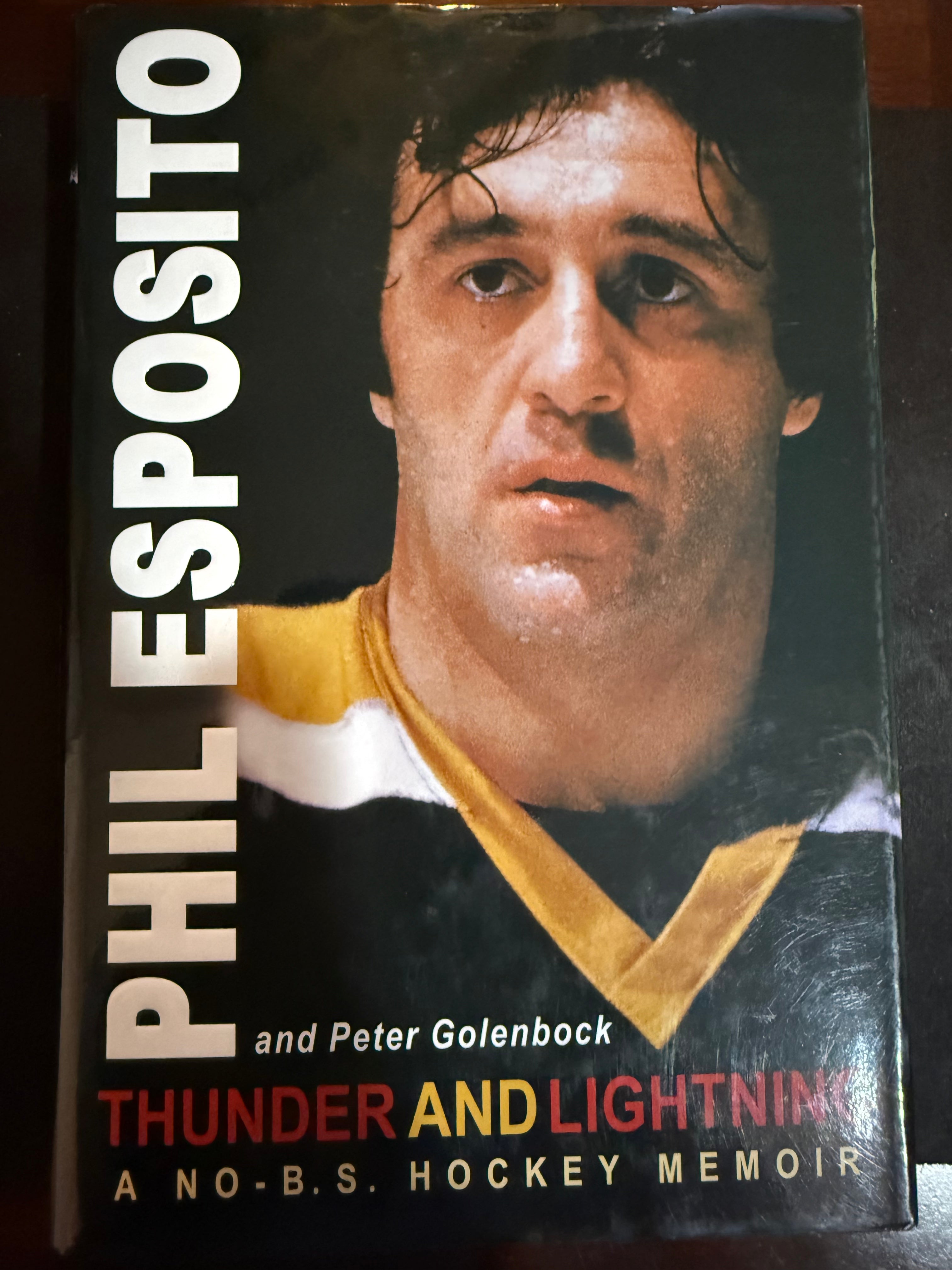 Phil Esposito "Thunder and Lightning" Signed Book - Cert MW Promotions