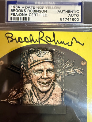 Brooks Robinson Signed HOF Card PSA Authenticated